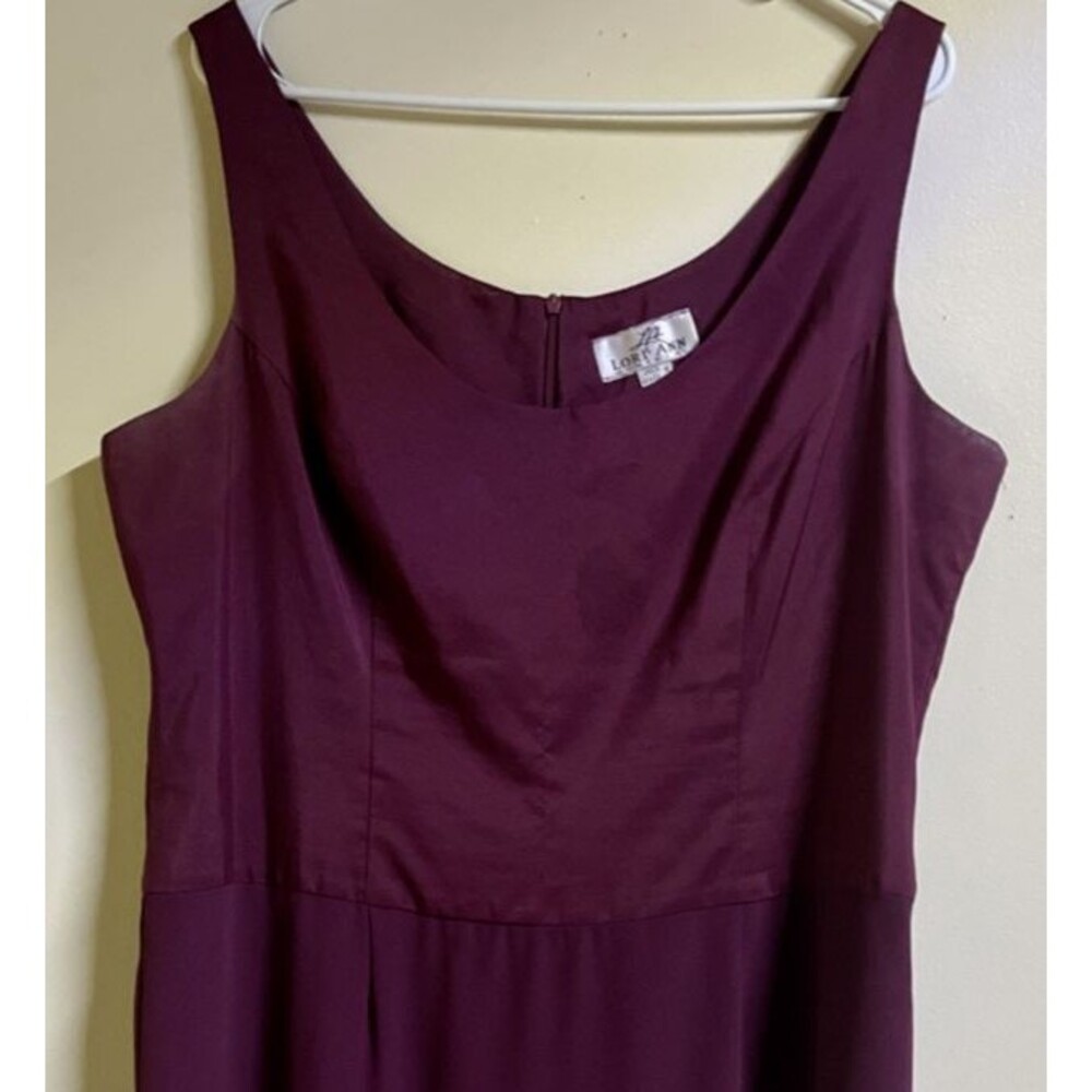 Lori Ann Montreal Formal Dress Long Maxi Burgundy Women's SIze 16 A Line - Picture 3 of 9